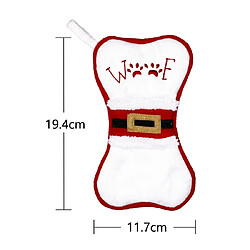 Avis Wewoo 2 PCS CX20223 os multifonctions forme chaussette de Noël sac cadeau couteau fourche manche arbre de décoration pendentif brun