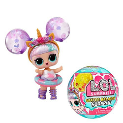 Lol Surprise L.O.L. Surprise Water Balloon - Mini poupée 7,5cm - Coiffure ballon d'eau avec paillettes - 3 paires de ballons incluses