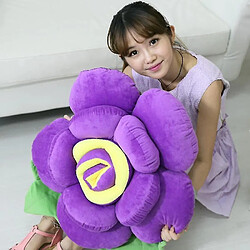 Universal 14 cm 3D Rose Oreiller Flowers Cushion avec jouet en peluche à garniture (violet)