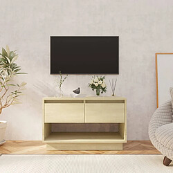 vidaXL Meuble TV chêne sonoma 70x41x44 cm bois d'ingénierie