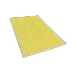 Beliani Tapis extérieur jaune 120 x 180 cm ETAWAH