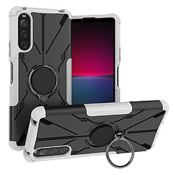 Coque en TPU 2-en-1, anti-choc avec béquille pour votre Sony Xperia 10 IV 5G - blanc