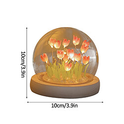 KILISKY Veilleuse - Lampe de Nuit Chevet Table - tulipe - batterie - Enfant pas cher