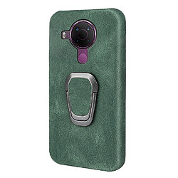 Coque en TPU + PU anti-chocs avec béquille à anneau rotatif, vert pour votre Nokia 5.4