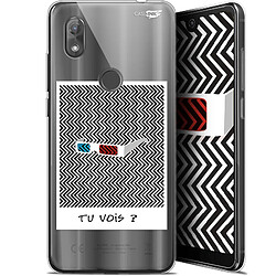 Caseink Coque arrière Wiko View 2 (6 ) Gel HD [ Nouvelle Collection - Souple - Antichoc - Imprimé en France] Tu Vois ce que Je Vois