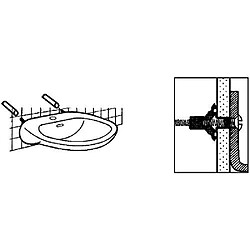 Acheter Sanitop-Wingenroth Kit de fixation pour lavabos, M6X80mm, 1pièce, 222020