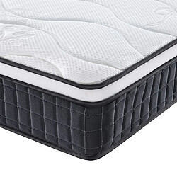 Maison Chic Matelas à ressorts bonnell moyen, Matelas doux pour chambre 160x200 cm -GKD33003 pas cher