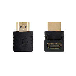 Adaptateur HDMI angulaire Nanocable A/F-A/M noir