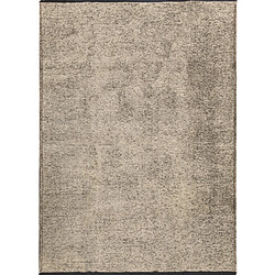 Thedecofactory VENICE - Tapis en coton et polyester lavable tissé plat gris 160x230