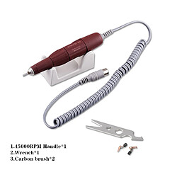 Universal Stylo de perçage de fil Puissant 210 102LN 45000rpm Poignée Foreuse à ongles Manucure Manucure Outil de manucure électrique(Rouge) pas cher