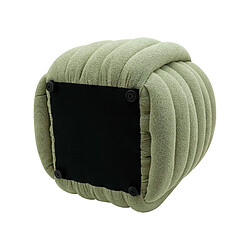 Mobili Rebecca Pouf Rebecca Mobili Tawa 45x50x50 Tissu Polyester MDF Vert Moderne pas cher