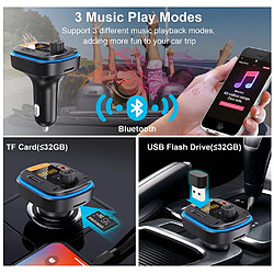 Avis Chrono Transmetteur FM Bluetooth pour Voiture - Adaptateur Voiture Bluetooth PD20W+QC3.0 Allume-Cigare Bluetooth 5.0 Récepteur Radio Lecteur de Musique, Noir