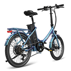 Acheter Vélo électrique FAFREES F20 Lasting - Moteur 250W Batterie 36V18.2Ah Assisted Autonomie 120KM Frein à Disque Mécanique - Bleu Vert