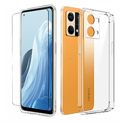 Film vitre verre trempé pour Oppo Reno7 Reno 7 4G 6.43" modele CPH2363 + Coque de protection souple - Visiodirect -