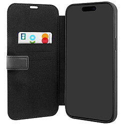 BMW Étui pour iPhone 14 Pro Max Portefeuille Cuir Véritable Noir