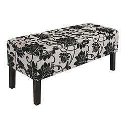 Acheter Mendler Banc/coffre de rangement Renens, 95x36x44, tissu ~oir