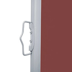 Acheter vidaXL Auvent latéral rétractable Marron 117x600 cm