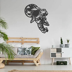 DEKORY Décoration de chambre d'enfant astronaute en Métal 37 x 60 cm