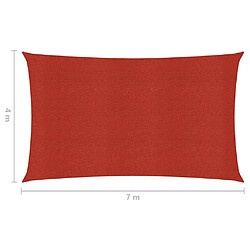 Acheter Helloshop26 Voile d'ombrage 160 g/m² rouge 4 x 7 m PEHD 02_0009284