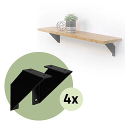 ML DESIGN MODERN LIVING Lot de 8 supports d'étagère Angle d'étagère Support d'étagère Console d'étagère