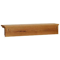 Avis vidaXL Porte-manteau 90x16x16 cm Bois de chêne massif