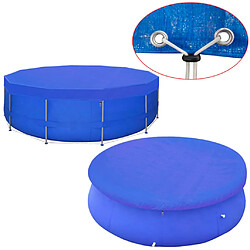 vidaXL Couverture de piscine PE Ronde 540 cm 90 g/m² pas cher