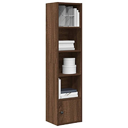 vidaXL Bibliothèque chêne marron 31x24x127 cm bois d'ingénierie