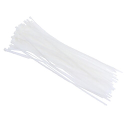 100pcs nylon en plastique verrouillage des liens de câble zip wire wrap cordons 4.8x400mm blanc pas cher