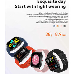 Avis Chrono Montre Connectée Chronus, 1,7 pouces Smart Fitness Tracker Watch Podomètre de surveillance du sommeil, étanche Smart Notification Weather Music Control Watch (Orange)