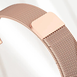 Avizar Bracelet pour Oppo Watch 3 Pro Acier Inoxydable Milanais Magnétique Rose Gold pas cher