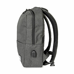 Sac à Dos avec Power Banket Compartiment pour Tablette et Ordinateur Portable Celly URBANBACKBK Noir Gris