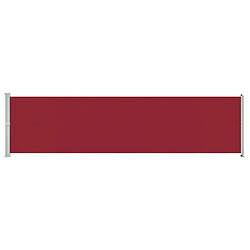 vidaXL Auvent latéral rétractable de patio 600x160 cm rouge