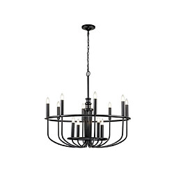 Elstead Lighting Suspension Capitol Acier Noir