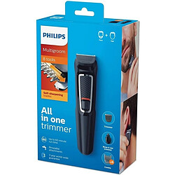 Cortapelos 8 en 1 Philips Multigroom Series 3000 MG-3730/15/ con Batería/ 11 Accesorios pas cher