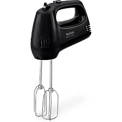 Tefal Quick Mix Batteur à Main avec Crochets Pétrisseurs et Fouets - HT3108 - 300W - Noir