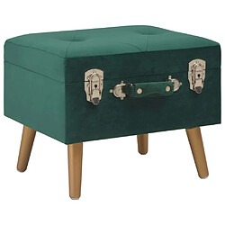 Helloshop26 Tabouret banquette de rangement 40 cm vert velours 02_0010968