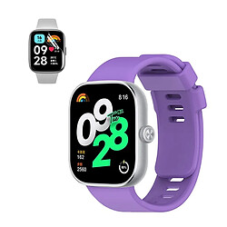 NIS Kit Bracelet Topsilicone + Film Gel Compatible avec Xiaomi Redmi Watch 4 - Violet