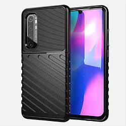 Coque en TPU texture sergé souple noir pour votre Xiaomi Mi Note 10 Lite