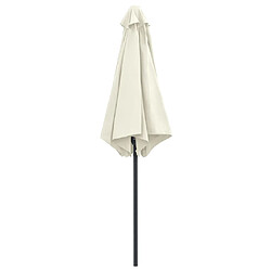 Acheter ComfortXL Parasol D'extérieur Et Mât En Aluminium 270x246 Cm Blanc Sable