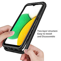 Coque en TPU + acrylique noir pour votre Samsung Galaxy A03 Core