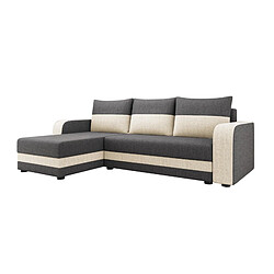 Acheter Bestmobilier Harvey - canapé d'angle réversible - convertible - avec coffre - en tissu - 4 places - style contemporain