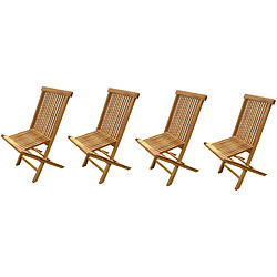 C&L Jardin Lot de 4 Chaises JUMAK