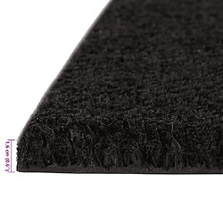 Acheter vidaXL Tapis de porte 5 pcs noir 40x60 cm fibre de coco touffeté