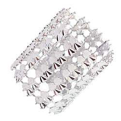 10 pcs Porte-serviette Perles Porte-serviettes Set Pour Mariage Dîner De Fête Argent