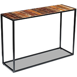 Avis Maison Chic Table console | Meuble d'entrée | Table d'appoint Bois de récupération massif 110 x 35 x 76 cm -GKD70741