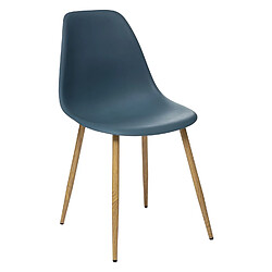 Acheter Toilinux Lot de 4 Chaises design scandinave Taho - Vert Navy