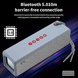 Universal Haut-parleurs portables Bluetooth High Power Soundbar Hifi Hifi Subwoofer System | Enceintes portables (bleu)