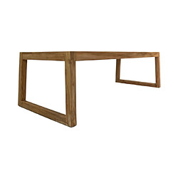 Avis Mes Table de jardin 260x100x76 cm en teck marron - RAINA