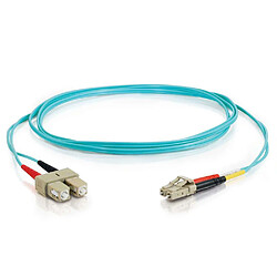 Cables To Go C2G 85531 câble de fibre optique 1 m OFNR LC SC Turquoise