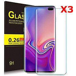 Verres Trempe Haute Resistance Pour Samsung S10 Pack X3 Protection Ecran Little Boutik®